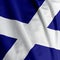 Scottish Flag Closeup