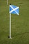 Scottish Flag on Golf Course