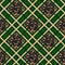 Scottish green tartan grunge seamless pattern with leopard spots eps 10