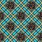 Scottish green tartan grunge seamless pattern with leopard spots eps 10