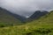 Scottish Highland Mountains on a rainy Day