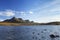 Scottish Highlands, lake and mountains of Ben Loyal