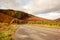 Scottish highway in Autumn, Scotland.