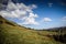 Scottish Hillside Scene with Clouds