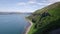 The Scottish Holy Isle with Mountainous and Coastal Landscape