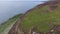 The Scottish Holy Isle with Mountainous and Coastal Landscape