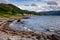 Scottish landscape with Tighnabruaich village on Kyles of Bute s