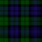 Scottish plaid in green, black, blue