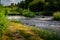 Scottish River Doon as it flows through Dalrymple