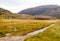 Scottish river trough countryside