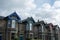 Scottish stone houses with colourful roofs