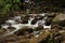 Scottish stream running over rocks