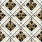 Scottish white tartan grunge seamless pattern with leopard spots eps 10