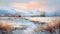 Scottish Winter Landscape Painting With Serene Pastoral Scenes