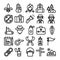 Scout black outline icons