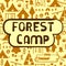 Scout forest camp card