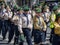 Scout group taking part in parade