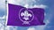Scout Purple Waving Flag