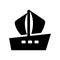 scow icon. Trendy scow logo concept on white background from Nautical collection