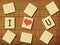 Scrabble letters