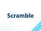 Scramble Modern Flat Design Blue Abstract Background