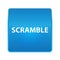 Scramble shiny blue square button