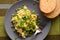 Scrambled eggs with fresh chives