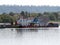 Scrap metal barge on Danube river