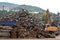 Scrap metal yard