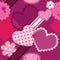 Scrap vintage hearts and laces seamless pattern