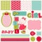 Scrapbook Baby Girl Set