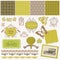 Scrapbook Design Elements - Vintage Time Set