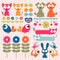 Scrapbook elements cute animals