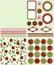 Scrapbook elements and patterns for design,