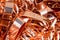 Scrapheap of copper foil (sheet)