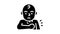 scratch reflex glyph icon animation