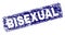 Scratched BISEXUAL Framed Rounded Rectangle Stamp