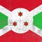 Scratched Burundi flag