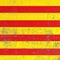 Scratched Catalonia flag