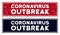 Scratched Coronavirus Outbreak Rectangular Stamp