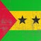 Scratched Democratic Republic of Sao Tome and Principe flag