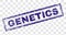Scratched GENETICS Rectangle Stamp