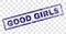 Scratched GOOD GIRLS Rectangle Stamp