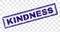 Scratched KINDNESS Rectangle Stamp