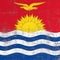 Scratched Kiribati flag