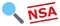 Scratched NSA Seal and Halftone Dotted Search Tool