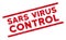 Scratched Sars Virus Control Seal with Title and Lines
