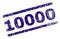 Scratched Textured 10000 Stamp Seal