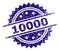 Scratched Textured 10000 Stamp Seal