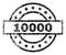 Scratched Textured 10000 Stamp Seal